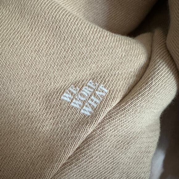 WeWoreWhat | Tan French Terry Oversized Hoodie | Size Extra Large - Picture 3 of 5